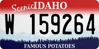 ID license plate W159264