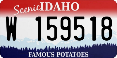 ID license plate W159518