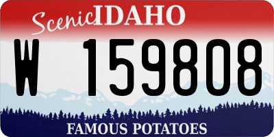 ID license plate W159808