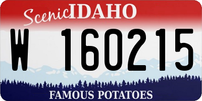 ID license plate W160215