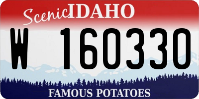ID license plate W160330