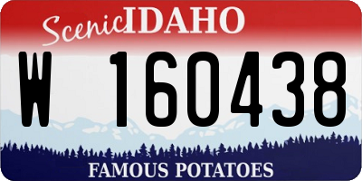 ID license plate W160438