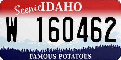 ID license plate W160462