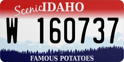 ID license plate W160737