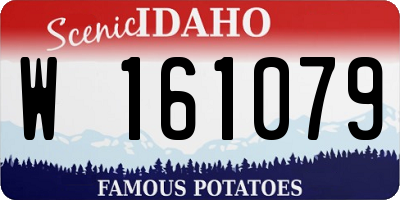 ID license plate W161079