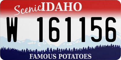 ID license plate W161156