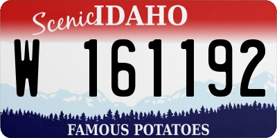 ID license plate W161192