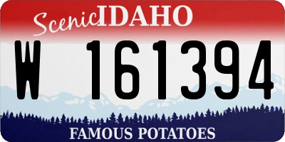 ID license plate W161394