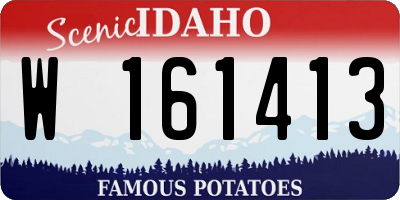 ID license plate W161413