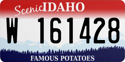 ID license plate W161428