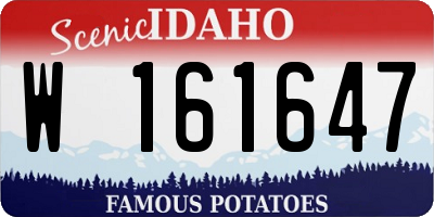 ID license plate W161647