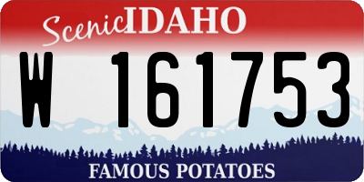 ID license plate W161753