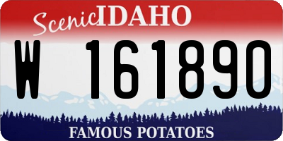 ID license plate W161890