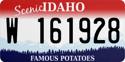 ID license plate W161928
