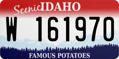ID license plate W161970