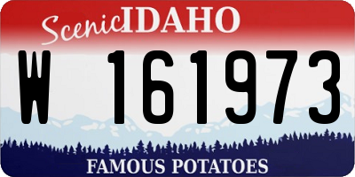 ID license plate W161973