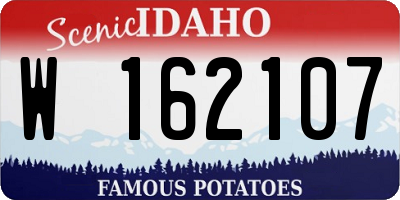 ID license plate W162107