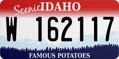 ID license plate W162117