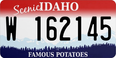 ID license plate W162145