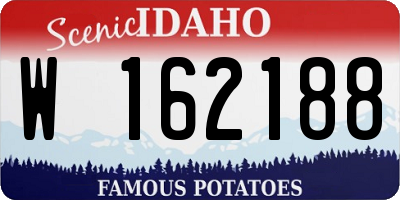ID license plate W162188