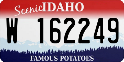 ID license plate W162249