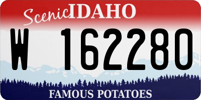 ID license plate W162280