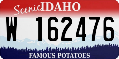ID license plate W162476