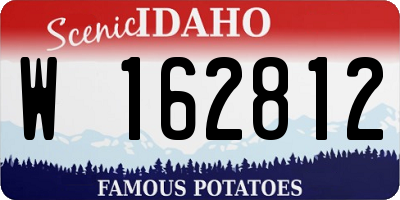 ID license plate W162812