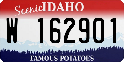 ID license plate W162901