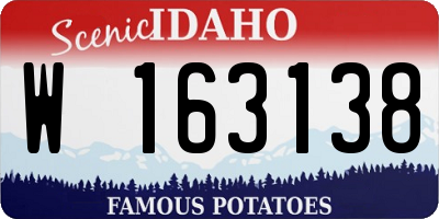 ID license plate W163138