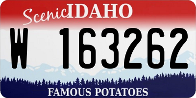 ID license plate W163262