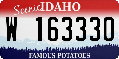 ID license plate W163330