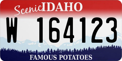 ID license plate W164123