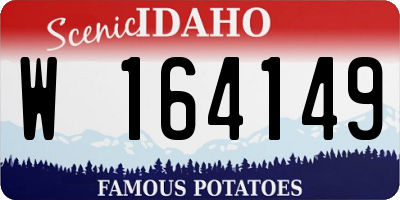 ID license plate W164149