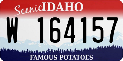 ID license plate W164157