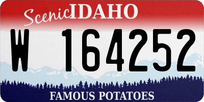 ID license plate W164252