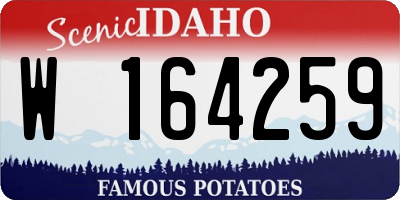 ID license plate W164259