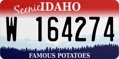 ID license plate W164274