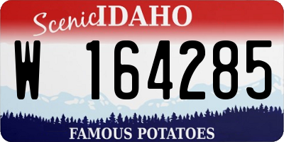 ID license plate W164285