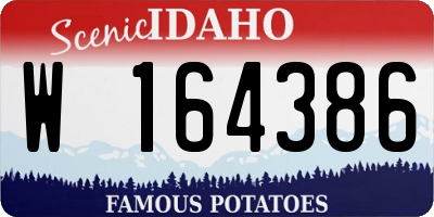 ID license plate W164386