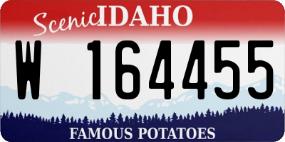 ID license plate W164455