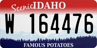ID license plate W164476