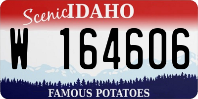 ID license plate W164606