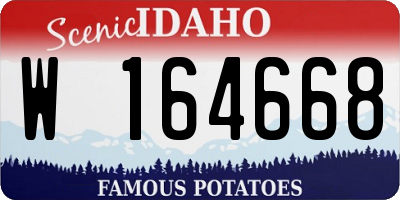 ID license plate W164668