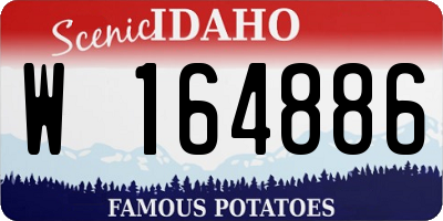 ID license plate W164886