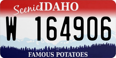 ID license plate W164906