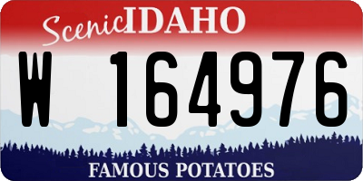 ID license plate W164976