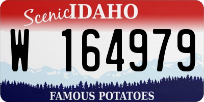ID license plate W164979