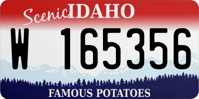 ID license plate W165356