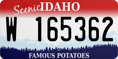 ID license plate W165362